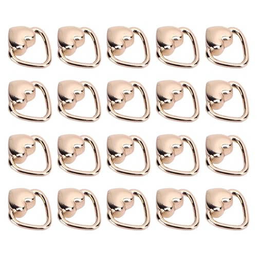 Hiraith 20 Sets Herzförmige Legierungsnieten mit Ringen, Stilvolle Metallic -Bolzen für Ledergürtel Beutel Rucksäcke, Modezubehör, Rostfeste Dekorative Hardware für Handwerks Hiraith 20 Sets Herzförmige Legierungsnieten mit Ringen, Stilvolle Metallic -Bolzen für Ledergürtel Beutel Rucksäcke, Modezubehör, Rostfeste Dekorative Hardware für Handwerks von Hiraith