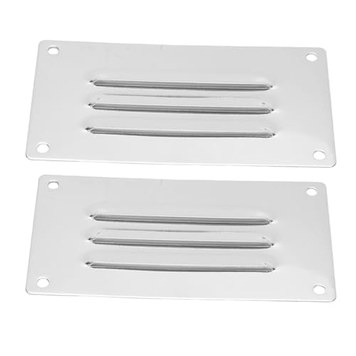Hiraith 2pcs Rechteck Gestempelt Gehobene Entlüftung 5 X 2,6 Zoll Spiegel Poliert 316 Edelstahl Kabine Entlüftungslager Grillabdeckung für Yachts Marine Hiraith 2pcs Rechteck Gestempelt Gehobene Entlüftung 5 X 2,6 Zoll Spiegel Poliert 316 Edelstahl Kabine Entlüftungslager Grillabdeckung für Yachts Marine von Hiraith