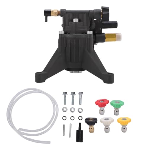 Hiraith 3000 Psi Druckwaschpumpe Ersatz für Simpson MSH3125, 3/4 "horizontale Welle 2,4 GPM Waschmaschine, Edelstahl- und Messingkonstruktion mit 5 Düsenkit von Hiraith