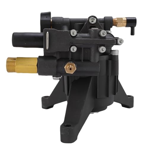 Hiraith 3000 Psi Hochdruckreinigerpumpe, 3/4 "horizontale Wellenkolbenpumpe 2,4 GPM, Geneigte Scheibendesign für Simpson -Ersatz, Edelstahl- und Messingkonstruktion von Hiraith