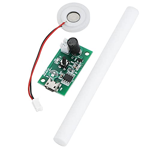 Hiraith 5V USB -Luftbefeuchter -Atomizer -Kit - Integriertes Keramikplattenmodul mit 740 Mikrolöchern (5 μm) und Auto -Timer - Hohe Effizienz ABS+Silicon Circuit Board für Ruhige Nebel von Hiraith