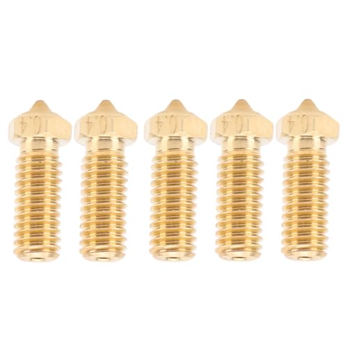 Hiraith 5pcs 0,4 Mm Messingdüsenkit für QIDI X-PLUS3/X-MAX3/X-SMART3/Q1 Pro, CNC Precise Machined Hotend-Düsen, Hochgeschwindigkeitsdruck für PLA/ABS/PETG/TPU/PC, Anti-Clog-Design Hiraith 5pcs 0,4 Mm Messingdüsenkit für QIDI X-PLUS3/X-MAX3/X-SMART3/Q1 Pro, CNC Precise Machined Hotend-Düsen, Hochgeschwindigkeitsdruck für PLA/ABS/PETG/TPU/PC, Anti-Clog-Design von Hiraith