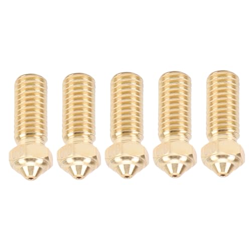 Hiraith 5pcs 0,8 Mm Messingdüsenkit für QIDI X-PLUS3/X-MAX3/X-SMART3/Q1 Pro, CNC Precise Machined Hotend-Düsen, Hohes Fließen für PLA/ABS/PETG/TPU/PC, Anti-Clog-Design Hiraith 5pcs 0,8 Mm Messingdüsenkit für QIDI X-PLUS3/X-MAX3/X-SMART3/Q1 Pro, CNC Precise Machined Hotend-Düsen, Hohes Fließen für PLA/ABS/PETG/TPU/PC, Anti-Clog-Design von Hiraith
