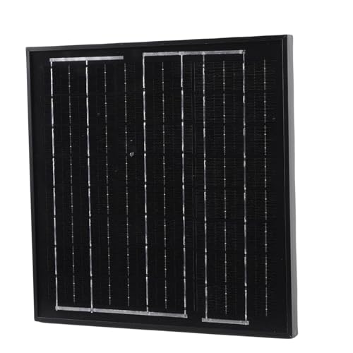 Hiraith 8W Solardachentlüftungsventilator mit Bürstenloser Motor - 360cfm Schwarzer Dachboden -Abluftlüfter, IP68 -Wasserdichtung für Garage/Lagerhaus, Einfach Installation von Hiraith