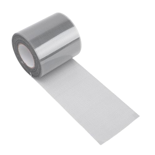 Hiraith Bildschirm Reparatur Patch -Klebeband, Selbstklebbares Netzfenster -Bildschirm Reparaturbandrolle für Heimtürbettnetz mit Wasserem Stoff, Campingzelt, 20 Fuß Roll (Grau) von Hiraith