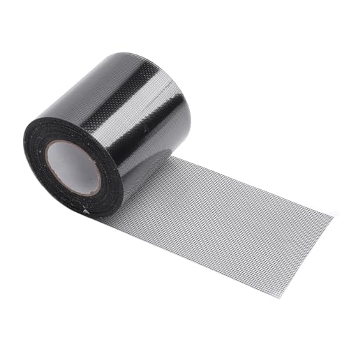 Hiraith Bildschirm Reparatur Patch -Klebeband, Selbstklebbares Netzfenster -Bildschirm Reparaturbandrolle für Heimtürbettnetz mit Wasserem Stoff, Campingzelt, 20 Fuß Roll (Schwarz) von Hiraith