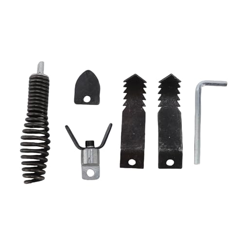 Hiraith Drain Cleaner Cutter und Auger Set Edelstahlrohr -Rohrmaschinenschneiderkopf für 5/16 Bis 3/4 Zoll Kabel Eingestellt von Hiraith