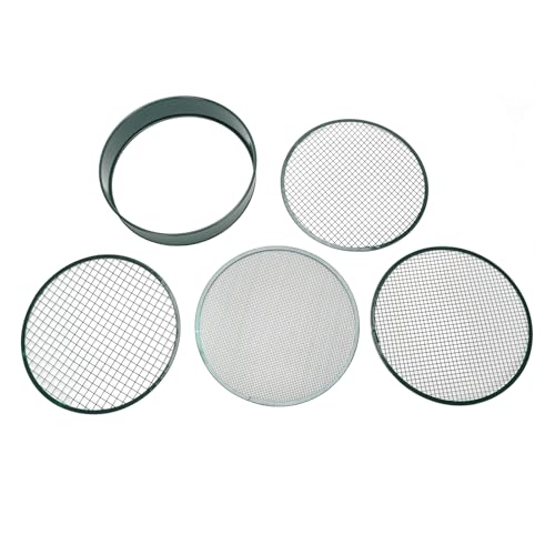 Hiraith Gartenbodensieb -Set mit 4 Austauschbaren Maschengrößen, Hochleistungs -Eisenrahmen Zum Sieben des Bodens, Kompost & Bonsai - Dunkelgrünes Pflanzen -Rätsel -Werkzeug Hiraith Gartenbodensieb -Set mit 4 Austauschbaren Maschengrößen, Hochleistungs -Eisenrahmen Zum Sieben des Bodens, Kompost & Bonsai - Dunkelgrünes Pflanzen -Rätsel -Werkzeug von Hiraith