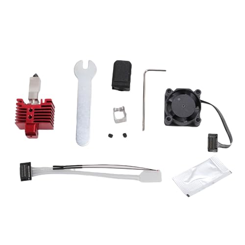 Hiraith Hotend Kit Geeignet für Bambuslabor P1/P1S V2.0 3D Drucker Extruder -Heizungsblockersatz mit 0,4 Mm Düsenkühlungslüfter Thermistor Keramikheizung Rot Rot Hiraith Hotend Kit Geeignet für Bambuslabor P1/P1S V2.0 3D Drucker Extruder -Heizungsblockersatz mit 0,4 Mm Düsenkühlungslüfter Thermistor Keramikheizung Rot Rot von Hiraith