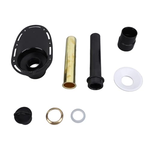 Hiraith Premium Edelstahl Freistehende Badewanne Abflusskit, Komplettes 7-teiliges Rough-In-Set mit 20 Cm-Rohr, Anti-Leaks und Backflow Prevention Design für Einfache DIY-Installation von Hiraith