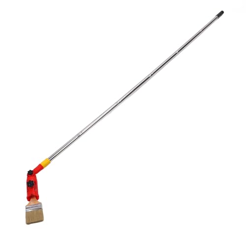 Hiraith Professionelles Multi-Winkel-Pinsel-Pinsel-Extender-Kit, 180 ° Rotierender Kopf mit 1,7 M Verlängerung und Pinsel für die Wandmalerei/Reinigung, 6-Abschnitte Einstellbare Pole von Hiraith