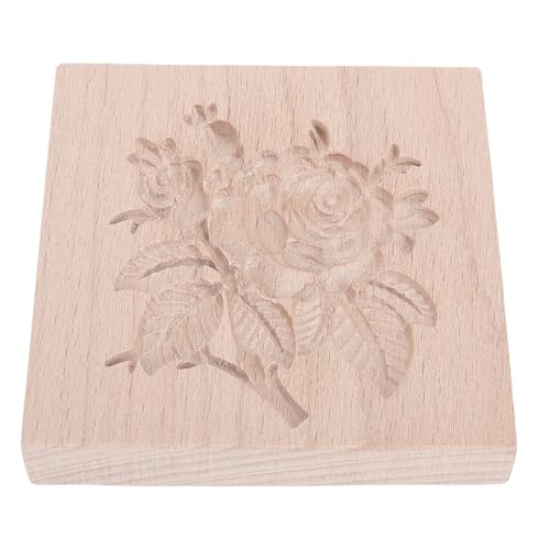 Hiraith Rosenblume Holzkeksform, 3D -Präge -Backwerkzeug für Kürbiskuchen, Mooncake, DIY Desserts & Handwerk, Bienenwachs -Bienenwachs -Bienen -Bienen -Bienen, Easy Release & Clean Hiraith Rosenblume Holzkeksform, 3D -Präge -Backwerkzeug für Kürbiskuchen, Mooncake, DIY Desserts & Handwerk, Bienenwachs -Bienenwachs -Bienen -Bienen -Bienen, Easy Release & Clean von Hiraith