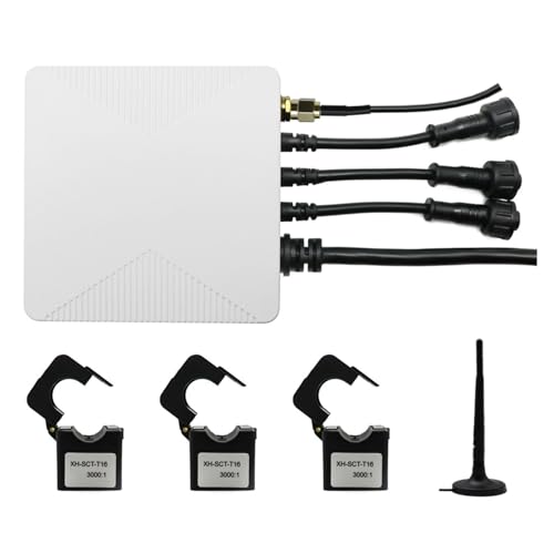 Hiraith Smart WiFi Energy -Messgerät mit 3x80A -Klemmen - Echtzeit -Stromverbrauchsmonitor für die Heimautomatisierung, ± 2% Genauigkeit, 2,4 -GHz -WiFi -Verbindung von Hiraith