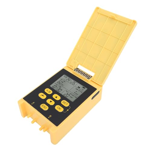 Hiraith Solar Dual Pump Watering Device Intelligent Timing Regenwasser Erfassen Tropfbewässerungssystem mit Zwei Pumpenantrieb, Regenverzögerungsfunktion, für Gartenrasen, ABS -Material von Hiraith