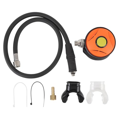 Hiraith Unterwasser -Tauchregler, Drucksicheres Silikon -Mundstück, Naturatmung, Geeignet für Freizeittauchen, PVC, Aluminiumlegierung, ABS, Silikon von Hiraith