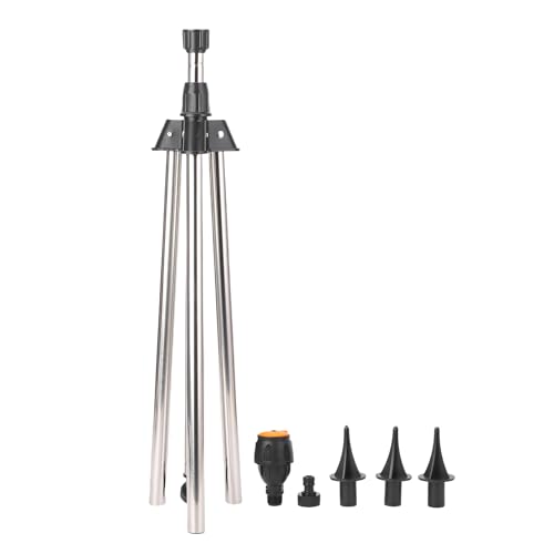 Rotierender Stativ Sprinkler 360 Grad Große Fläche Abdeckung Höhen Verstellbare Stativ Sprinkler für Rasen Garten Hof von Hiraith