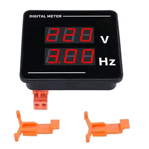 Spannungsfrequenz-Tester, Digitaler Wechselstrom-Voltmeter-Frequenzmesser-LED-Anzeige AC50-500V 10.0-99.9Hz Red Green 2x/s CH 72 VHz, Eingebettete Installation Spannungsfrequenz-Tester, Digitaler Wechselstrom-Voltmeter-Frequenzmesser-LED-Anzeige AC50-500V 10.0-99.9Hz Red Green 2x/s CH 72 VHz, Eingebettete Installation von Hiraith