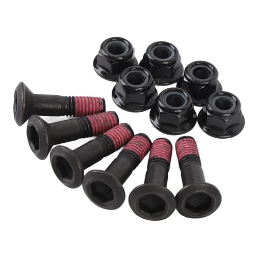 YZ YZF -Motorradfahrradschrauben und Nuss -Kit, Robustes Eisenmaterial, Komplette 6 Schrauben und Muttern, Reparieren/ersetzen/anpassen, M8 X 32 Mm Größe für KX KXF, RM RMZ CRF von Hiraith