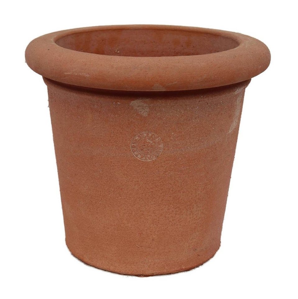 Hirsch Terracotta Pflanzkübel Vaso Liscio Toskana Impruneta 30cm, massiv - stabil - schön von Hirsch Terracotta