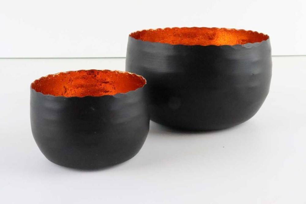 Hirsch Terracotta Teelichthalter Teelichthalter aus Metall stabil und stimmungsvoll (2er Set, 2er-Set), handgefertigt von Hirsch Terracotta