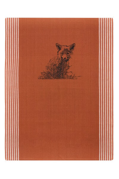 Hirschkind Bio & Fair-Trade-Geschirrtuch "Junger Fuchs" foxy von Hirschkind