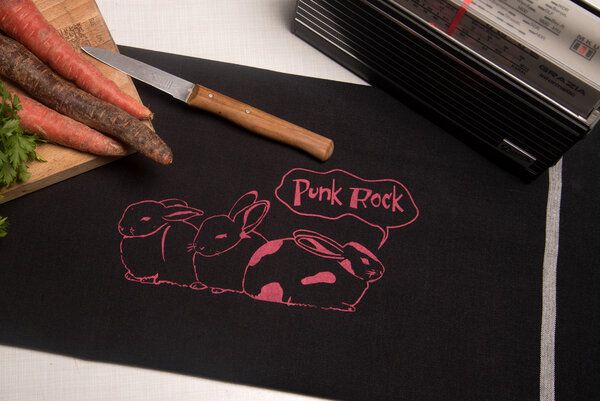Hirschkind Bio-& Fair-Trade-Geschirrtuch "Punk-Rock" von Hirschkind