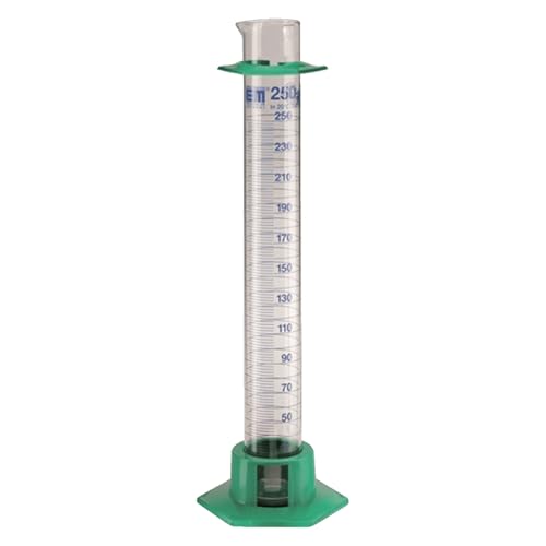 Hirschmann® Messzylinder DURAN, Kl. B, blau grad., 10:0,2 ml, H 140 mm von Hirschmann