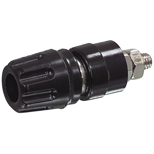 Hirschmann PKI 10 A Kabelverbinder, Ø 4 mm/Ø 2 mm, schwarz, Polyamid, Nickel, 30 VAC/60 VDC, 35 A von Hirschmann
