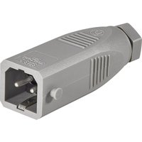 930620106-1 Netz-Steckverbinder stas Stecker, gerade Gesamtpolzahl: 2 + pe 16 a Grau 1 St - Hirschmann von Hirschmann