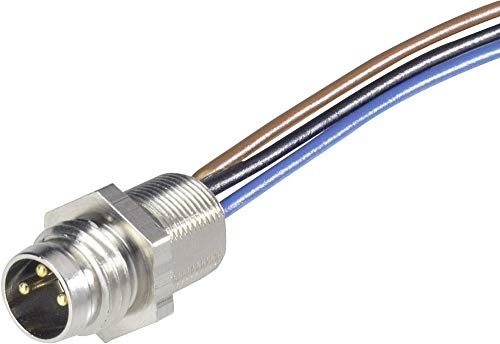 Hirschmann 933 147-001-1 Sensor-/Aktor-Einbausteckverbinder M8 Stecker, Einbau 0.50 m Polzahl: 4 1 St. von Hirschmann