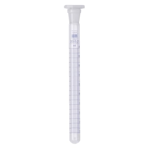 Hirschmann DURAN Borosilicatglas 3.3 Reagenzgläs, Blau Graduiert, Runder Boden, 10 ml Kapazität, 0.1 ml Teilung, 14 mm Durchmesser, 12/21 Norm-Schliff, 170 mm Länge Hirschmann DURAN Borosilicatglas 3.3 Reagenzgläs, Blau Graduiert, Runder Boden, 10 ml Kapazität, 0.1 ml Teilung, 14 mm Durchmesser, 12/21 Norm-Schliff, 170 mm Länge von Hirschmann