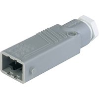 Hirschmann 931 692-106-200 Netz-Steckverbinder STAS Stecker, gerade Gesamtpolzahl: 5 + PE 6A Grau 20 von Hirschmann