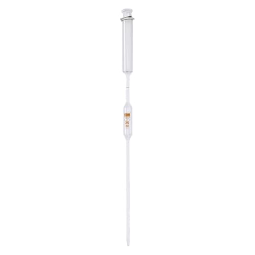 Hirschmann Vollpipette mit Saugkolben, Braun Graduiert, 20 ml Kapazität, 0,03 ml Toleranz von Hirschmann