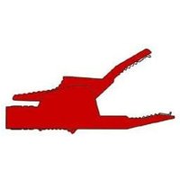 Isolierte abgreifklemme, 4mm 34A, berührungsgeschützt / rot (AK2B 2540) von Hirschmann