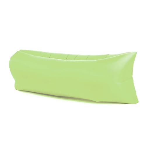 Hiseng Aufblasbares Sofa, Tragbares Luftsofa Luftsack Wasserdichtes Air Lounger Aufblasbare Luft Sofa Couch für Outdoor Strand Camping Reisen Park Musikfestivals - 5 Farben (Grün,220x70cm) von Hiseng