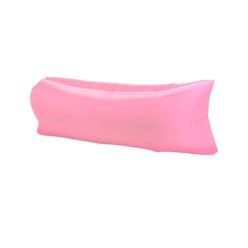 Hiseng Aufblasbares Sofa, Tragbares Luftsofa Luftsack Wasserdichtes Air Lounger Aufblasbare Luft Sofa Couch für Strand Camping Reisen Park Musikfestivals Outdoor -11 Farben (Rosa,200x70cm) von Hiseng