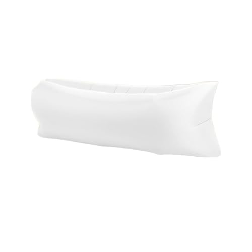 Hiseng Aufblasbares Sofa, Tragbares Luftsofa Luftsack Wasserdichtes Air Lounger Aufblasbare Luft Sofa Couch für Strand Camping Reisen Park Musikfestivals Outdoor -11 Farben (Weiß,200x70cm) von Hiseng