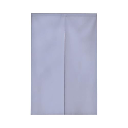 Hiseng Noren Japanischer Stil Lang Vorhänge Einfarbiger Türvorhang aus Baumwolle und Leinen, Raumteiler Vorhang Tapisserie für Café Küche Schlafzimmer Wohnkultur (90x180cm,Helles Lila) von Hiseng
