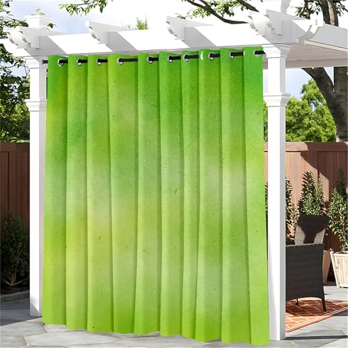 Hiseng Outdoor Vorhänge Wetterfest Wasserdicht mit Ösen, 1 Stück Bunte Graffiti Verdunkelungsvorhang Outdoorvorhänge Sichtschutz Sonnenschutz Vorhänge für Terrasse (140x175cm,Malerei) von Hiseng