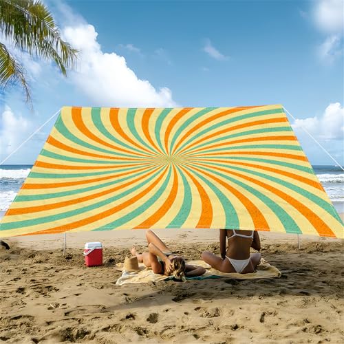 Hiseng Sonnensegel mit Ösen, 3D Bunter Webdruck Polyester Outdoor Markise, Outdoor Sonnensegel Wasserdicht, Wetterfest UV-Schut Markise Tarp für Hinterhof, Rasen, Terrasse (Gelb,1.5x1.5m) von Hiseng