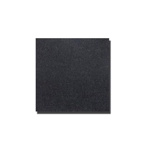 Hiseng Teppichfliesen Selbstklebend, 30x30cm Teppichfliesen Selbstliegend Rutschfeste Strapazierfähig Teppich Bodenbelag für Büro Wohnzimmer Schlafzimmer (20 Stück,Schwarz) von Hiseng