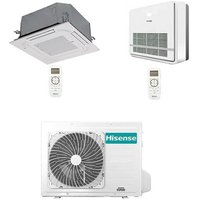 Hisense 4-Wege-Kassettenklimaanlage + Konsole R32 Dual Split Inverter 9000 + 9000 BTU mit E.U. 2AMW52U4RXC NEU Klasse A++/A+ Hisense 4-Wege-Kassettenklimaanlage + Konsole R32 Dual Split Inverter 9000 + 9000 BTU mit E.U. 2AMW52U4RXC NEU Klasse A++/A+ von Hisense