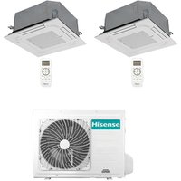 Hisense 4-Wege Kassettenklimaanlage R32 Dual Split Inverter 9000 + 12000 BTU mit E.U. 2AMW42U4RGC NEU Klasse A++/A+ Hisense 4-Wege Kassettenklimaanlage R32 Dual Split Inverter 9000 + 12000 BTU mit E.U. 2AMW42U4RGC NEU Klasse A++/A+ von Hisense