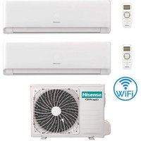 Hisense Energy Ultra Ecosense Wifi R32 Dual Split Inverter Klimaanlage 7000 + 9000 BTU mit E.U. 2AMW35U4RGC Klasse A++/A+ von Hisense