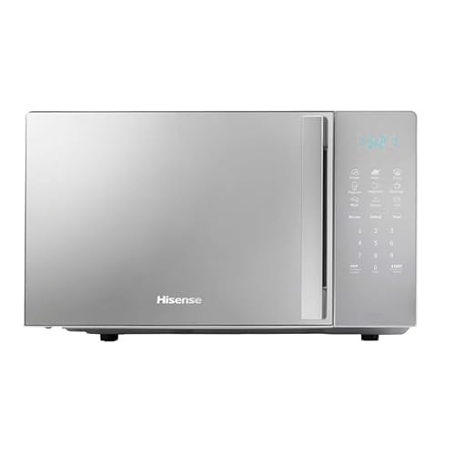 Hisense H20MOMSS4H Mikrowelle, 20 l, Drehteller, 5 Leistungsstufen, Eco-Modus, Kochtimer, Innenbeleuchtung, Spiegel von Hisense