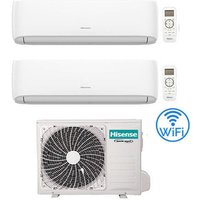 Hisense Hi Comfort Wifi R32 Dual Split Inverter Klimaanlage 7000 + 7000 BTU mit E.U. 2AMW35U4RGC Klasse A++/A+ Hisense Hi Comfort Wifi R32 Dual Split Inverter Klimaanlage 7000 + 7000 BTU mit E.U. 2AMW35U4RGC Klasse A++/A+ von Hisense