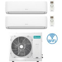 Hisense Hi Comfort Wifi R32 Dual Split Inverter Klimaanlage 7000 + 9000 BTU mit E.U. 3AMW62U4RJC Klasse A++/A+ von Hisense