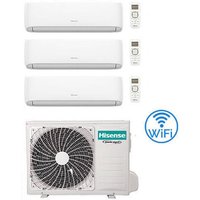 Hisense Hi Comfort Wifi R32 Trial Split Inverter 9000 + 9000 + 12000 BTU Klimaanlage mit E.U. 3AMW52U4RJC Klasse A++/A+ von Hisense