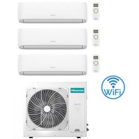 Hisense Hi Comfort Wifi R32 Trial Split Inverter 9000 + 9000 + 18000 BTU Klimaanlage mit E.U. 4AMW81U4RJC Klasse A++/A+ Hisense Hi Comfort Wifi R32 Trial Split Inverter 9000 + 9000 + 18000 BTU Klimaanlage mit E.U. 4AMW81U4RJC Klasse A++/A+ von Hisense