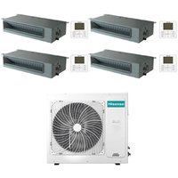 Hisense Kanalisierbare R32 Quadri Split Inverter-Klimaanlage 9000 + 9000 + 9000 + 9000 BTU mit E.U. 5AMW105U4RQC Klasse A++/A+ Hisense Kanalisierbare R32 Quadri Split Inverter-Klimaanlage 9000 + 9000 + 9000 + 9000 BTU mit E.U. 5AMW105U4RQC Klasse A++/A+ von Hisense